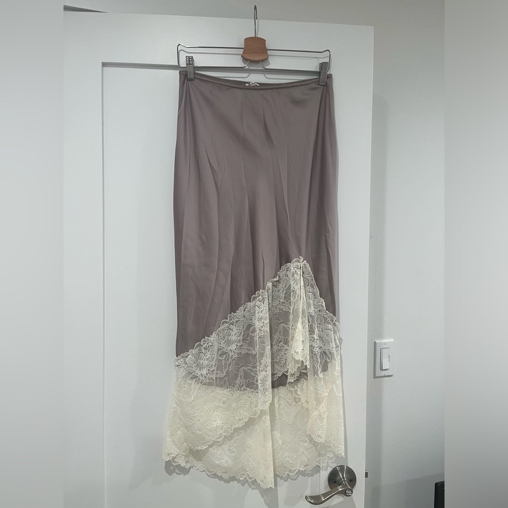 Asymmetrical free people intimates midi skirt